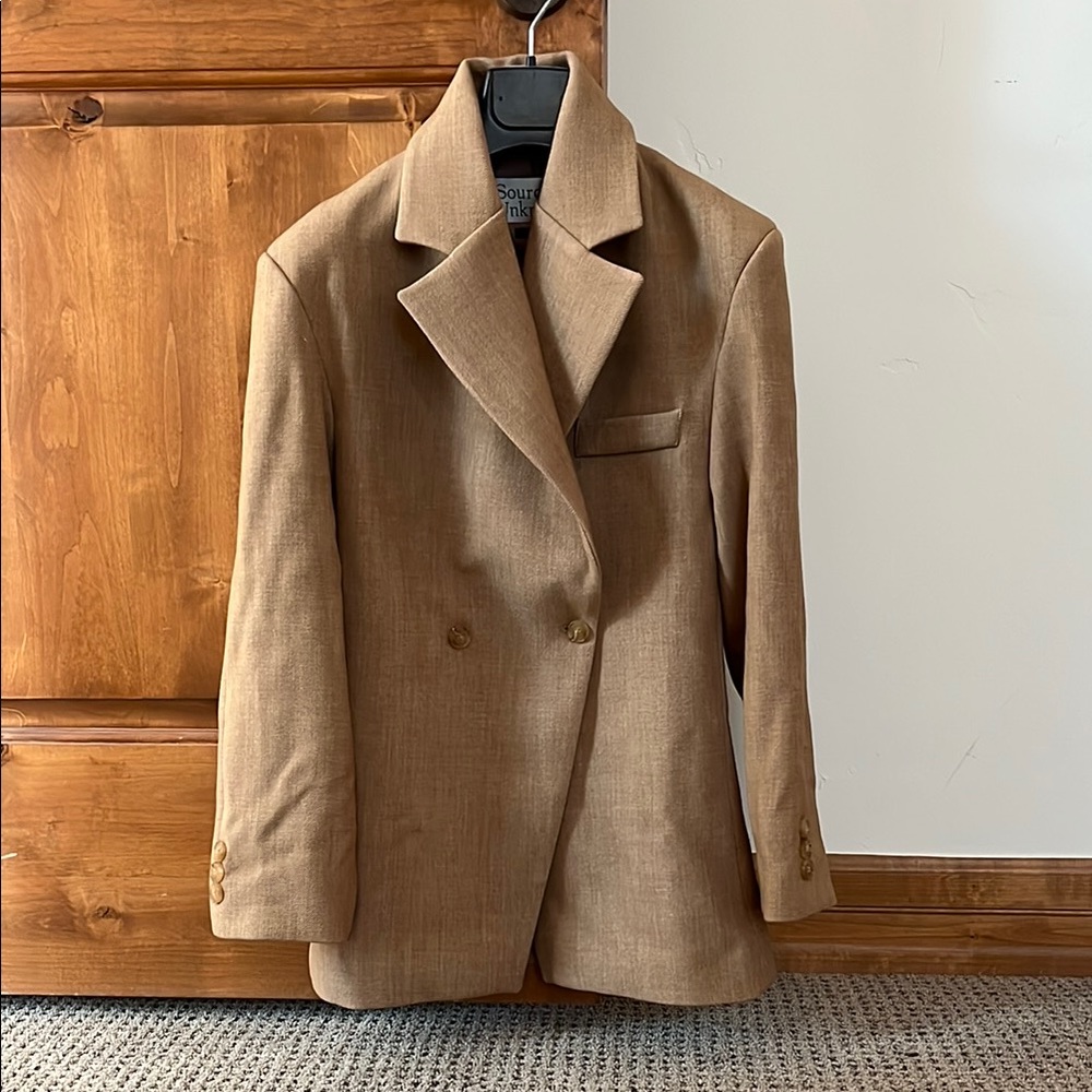 Source Unknown Nangy Double Breasted Cinched Blazer